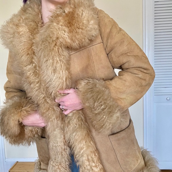 Vintage Jackets & Blazers - SOLD 70’s Penny Lane Suede Shearling Coat